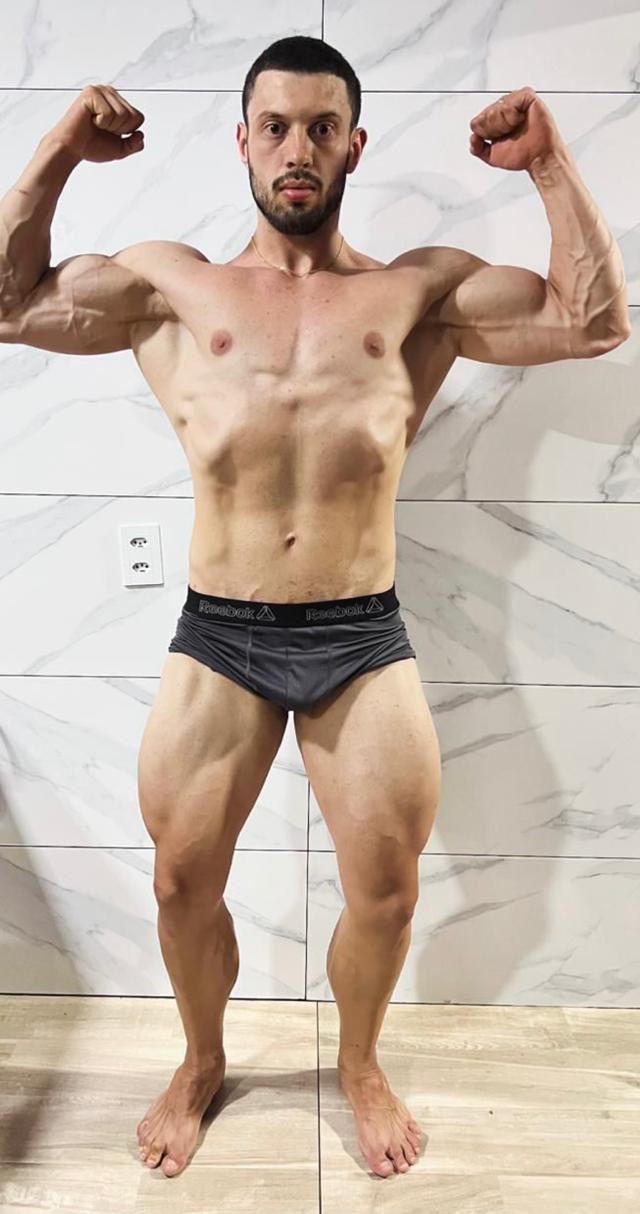 Depois: Luiz Felipe com menos 10kg e físico definido